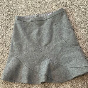 J. Crew Charcoal Flared Mini Skirt